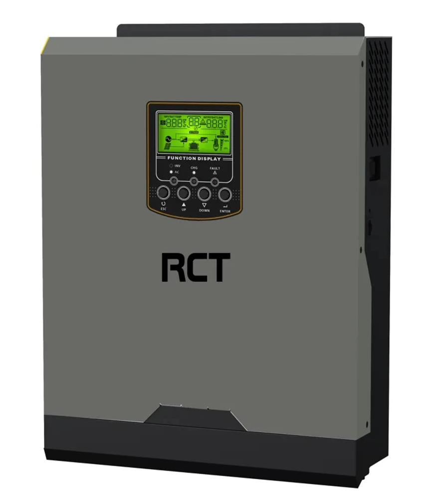 RCT Axpert V 2KVA/ 2000W Inverter - Pure Sine Wave Inverter, PF1, 24V DC battery voltage,  Build-in 1000W MPPT Solar Charge Controller with 102V DC Max Open PV Voltage